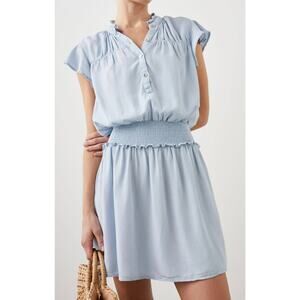 Rails Amina Mini Dress Light Vintage Smocked Size Large NWT Bohemian Summer